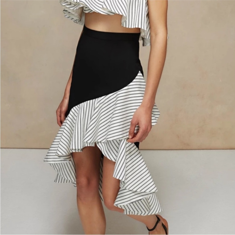 AMUR Salma Striped Skirt 4 NWT - Picture 5 of 9